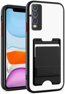 CASE CREATION Front & Back Case for Vivo Y20A(Black, Cases with Holder, Pack of: 1)