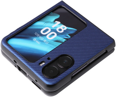 Helix Front & Back Case for Oppo Find N2 Flip(Blue, Shock Proof, Pack of: 1)