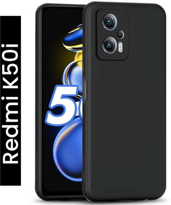 Scobilee Front & Back Case for REDMI K50i(Black, Flexible, Pack of: 1)