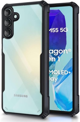 Hydbest Back Cover for Shock Proof Clear Protective Back Case for Samsung Galaxy M14 4G_5(Black, Camera Bump Protector, Silicon, Pack of: 1)