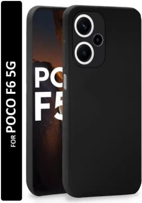 Hydbest Front & Back Case for Poco F6 5G(Black, Grip Case, Silicon, Pack of: 1)