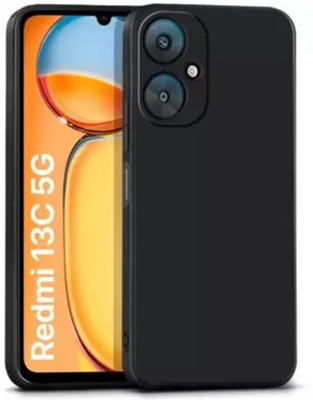 Best Case Front & Back Case for Mi Redmi 13C 5G(Black, Camera Bump Protector, Silicon, Pack of: 1)