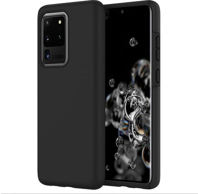 caseunik Front & Back Case for Samsung Galaxy S20 Ultra(Black, Camera Bump Protector)