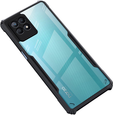 ISH COVER Front & Back Case for Realme Narzo 50 4G, Realme 8i(Black, Shock Proof, Silicon, Pack of: 1)