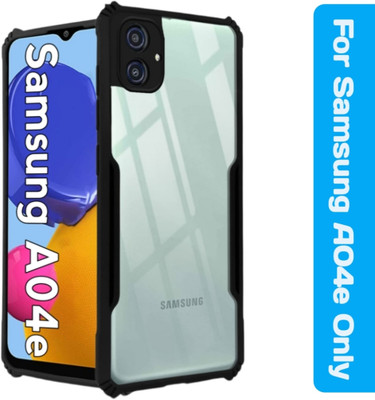Mezokart.com Front & Back Case for SAMSUNG Galaxy A04e(Black, Transparent, Dual Protection, Pack of: 1)