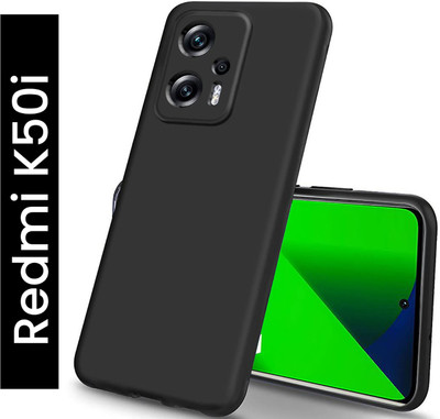 Scobilee Front & Back Case for Xiaomi Redmi K50i(Black, Camera Bump Protector, Pack of: 1)