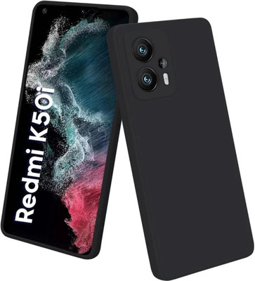 MAHIMOB Front & Back Case for Redmi K50i 5G Case Cover |Raised Lip Protection Back Case Cover Silicone(Black, Camera Bump Protector, Silicon, Pack of: 1)