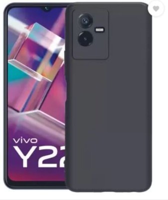 ALONZO Front & Back Case for Vivo Y22, CA(Black, Flexible, Pack of: 1)