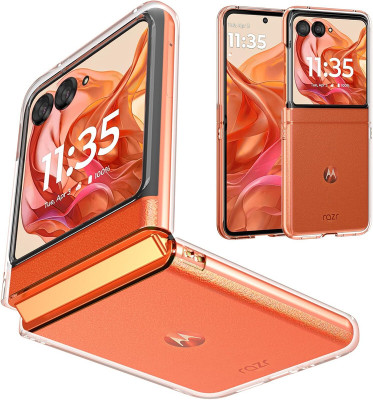 SmartPoint Front & Back Case for Motorola Razr 2024(Transparent, Hard Case, Pack of: 1)