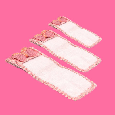 BZILO Pouch for Remote cover(Pink, White, Pack of: 3)