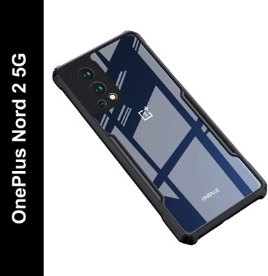 Caseline Back Cover for OnePlus Nord 2 5G(Black, Grip Case, Silicon, Pack of: 1)
