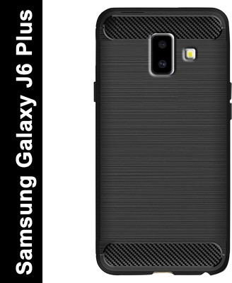 Zapcase Back Cover for Samsung Galaxy J6 Plus(Black, Grip Case, Silicon, Pack of: 1)