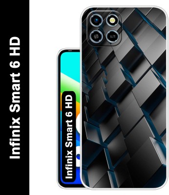 Case Club Back Cover for Infinix Smart 6 HD(Black, Grip Case, Silicon, Pack of: 1)