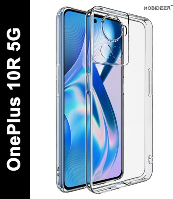 MOBIDEER Back Cover for OnePlus 10R 5G(Transparent, Flexible, Silicon, Pack of: 1)