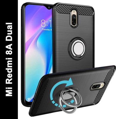 Unistuff Back Cover for Mi Redmi 8A Dual(Black, Rugged Armor, Pack of: 1)