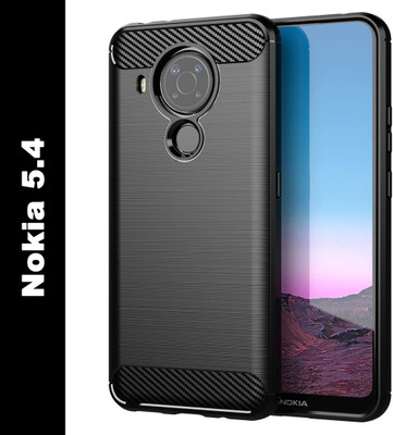 KrKis Back Cover for Nokia 5.4(Black, Shock Proof, Pack of: 1)