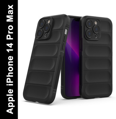 Zapcase Back Cover for Apple iPhone 14 Pro Max(Black, 3D Case, Silicon, Pack of: 1)