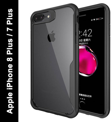 SAPCASE Back Cover for Apple iPhone 7 Plus, Apple iPhone 8 Plus(Black, Grip Case, Silicon, Pack of: 1)