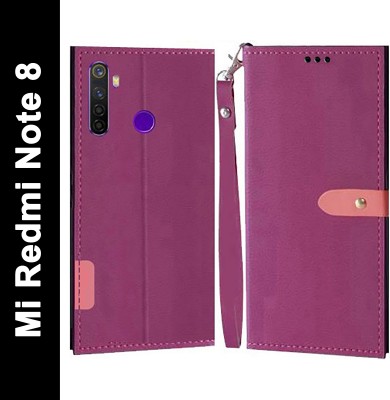 Flipkart SmartBuy Flip Cover for Mi Redmi Note 8(Pink, Cases with Holder, Pack of: 1)