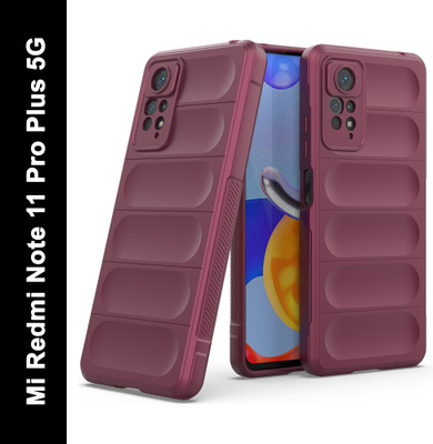 Zapcase Back Cover for Mi Redmi Note 11 Pro Plus 5G(Maroon, 3D Case, Silicon, Pack of: 1)