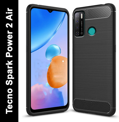Zapcase Back Cover for Tecno Spark Power 2, Tecno Spark Power 2 Air(Black, Grip Case, Silicon, Pack of: 1)