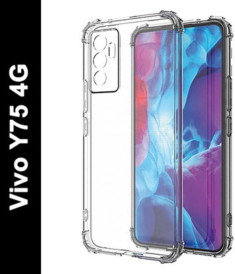 FlareHUB Back Cover for Vivo Y75 4G(Transparent, Flexible, Pack of: 1)