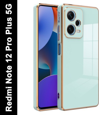 KartV Back Cover for Redmi Note 12 Pro+ 5G, Redmi Note 12 Pro Plus 5G, Redmi Note 12 Pro+, Redmi Note 12 Pro Plus(Blue, Gold, Electroplated, Silicon, Pack of: 1)