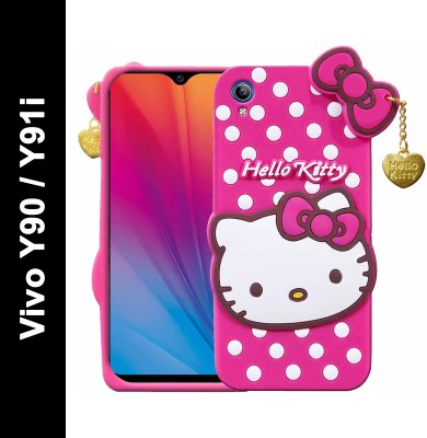 BOZTI Back Cover for Vivo Y90,Vivo Y91i Cute Hello Kitty Pink(Pink, Grip Case, Pack of: 1)