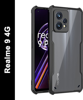 Binzokase Back Cover for Realme 9 4G(Black, Camera Bump Protector, Pack of: 1)