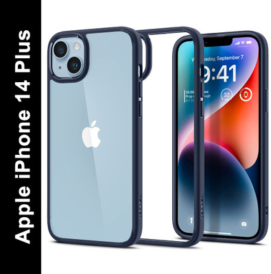 Spigen Ultra Hybrid Back Cover for Apple iPhone 14 Plus(Blue, Shock Proof, Pack of: 1)