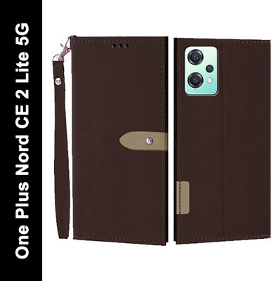 Wynhard Flip Cover for OnePlus Nord CE 2 Lite 5G(Brown, Grip Case, Pack of: 1)