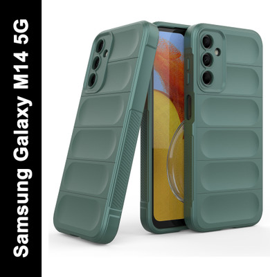 Zapcase Back Cover for Samsung Galaxy M14 5G(Green, 3D Case, Silicon, Pack of: 1)