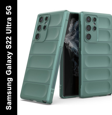 Zapcase Back Cover for Samsung Galaxy S22 Ultra 5G(Green, 3D Case, Silicon, Pack of: 1)