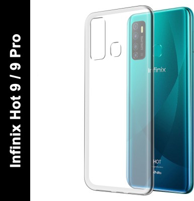 Flipkart SmartBuy Back Cover for Infinix Hot 9, Infinix Hot 9 Pro(Transparent, Grip Case, Silicon, Pack of: 1)