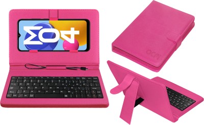 ACM Keyboard Case for Samsung Galaxy M04(Pink, Cases with Holder, Pack of: 1)