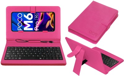 ACM Keyboard Case for Xiaomi Poco M6 Pro(Pink, Cases with Holder, Pack of: 1)