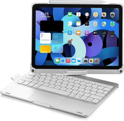 Proelite Keyboard Case for Apple iPad Pro 11 inch 2022/2021 4th/3rd Gen(Transparent)