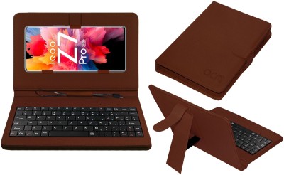 ACM Keyboard Case for Vivo Iqoo Z7 Pro(Brown, Cases with Holder, Pack of: 1)