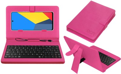 ACM Keyboard Case for Tecno Camon 19 Pro Mondrian(Pink, Cases with Holder, Pack of: 1)