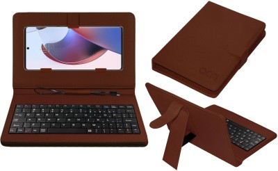 ACM Keyboard Case for Motorola Edge 30 Ultra(Brown, Cases with Holder, Pack of: 1)