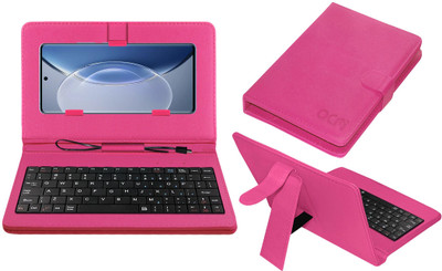 ACM Keyboard Case for Vivo X90(Pink, Cases with Holder, Pack of: 1)