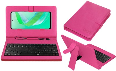 ACM Keyboard Case for Infinix Smart 8(Pink, Cases with Holder, Pack of: 1)