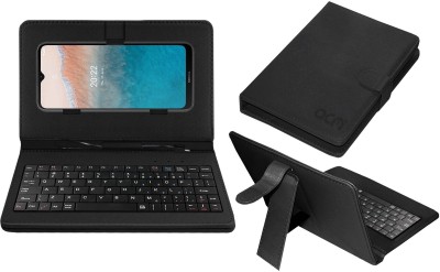 ACM Keyboard Case for Nokia C21 Plus(Black, Cases with Holder, Pack of: 1)