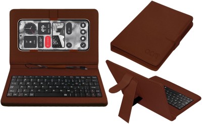 ACM Keyboard Case for Nothing Phone 2(Brown, Cases with Holder, Pack of: 1)