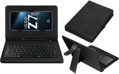 ACM Keyboard Case for Iqoo Z7(Black, Cases with Holder, Pack of: 1)