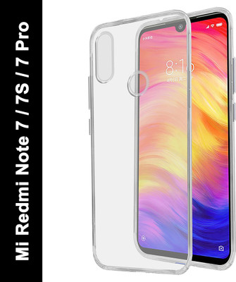 Casotec Back Cover for Mi Redmi Note 7, Mi Redmi Note 7 Pro, Mi Redmi Note 7S(Transparent, Silicon, Pack of: 1)