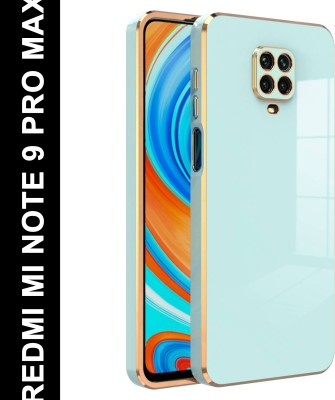 HSRPRO Back Cover for REDMI MI NOTE 9 PRO MAX(Green, Gold, Shock Proof, Silicon, Pack of: 1)