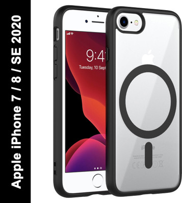 Zapcase Back Cover for Apple iPhone 7, Apple iPhone 8, Apple iPhone SE 2020(Black, Magsafe, Pack of: 1)