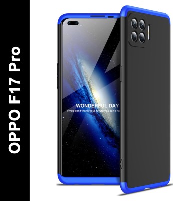 KWINE CASE Back Cover for Oppo F17 Pro(Blue, Black, Hard Case, Pack of: 1)