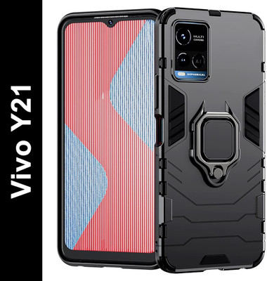 KWINE CASE Back Cover for Vivo Y21(Black, Hard Case, Pack of: 1)